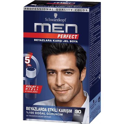 Schwarzkopf Men Perfect 90 Siyah Saç Boyası 9310714206157