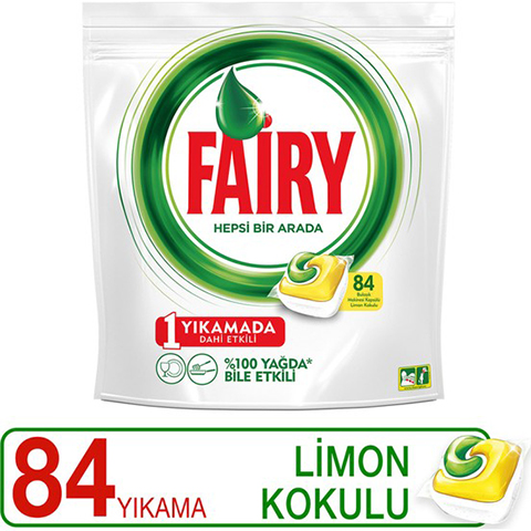 Fairy Hepsi Bir Arada 84 Yıkama Bulaşık Makinesi Deterjanı