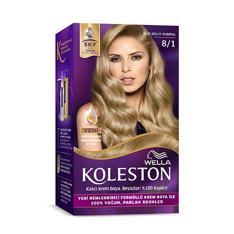 Koleston Kit Saç Boyası 8/1 Açık Küllü Kumral