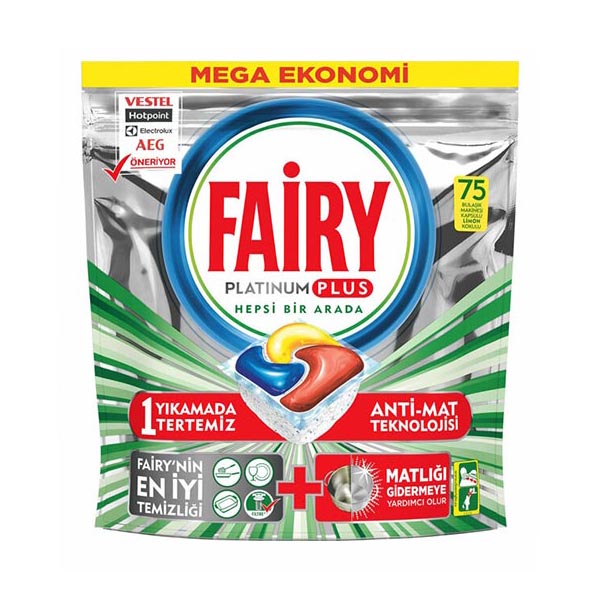 Fairy Platinum Plus 75li Bulaşık Makinası Deterjanı