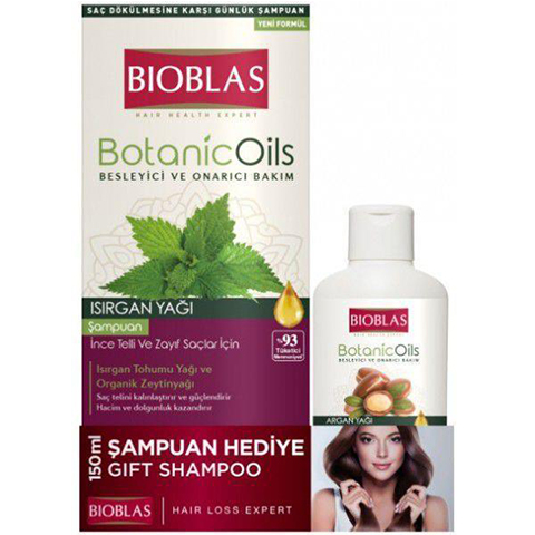 Bioblas Şampuan Botanic Oils Isırgan Yağı Özlü 360ml +150ml Hediyeli