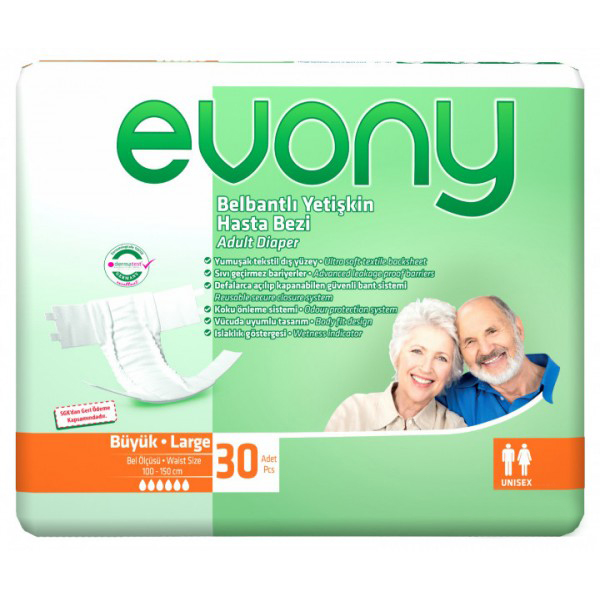 Evony Hasta Bezi 30'Lu Belbantlı Büyük Large Beden
