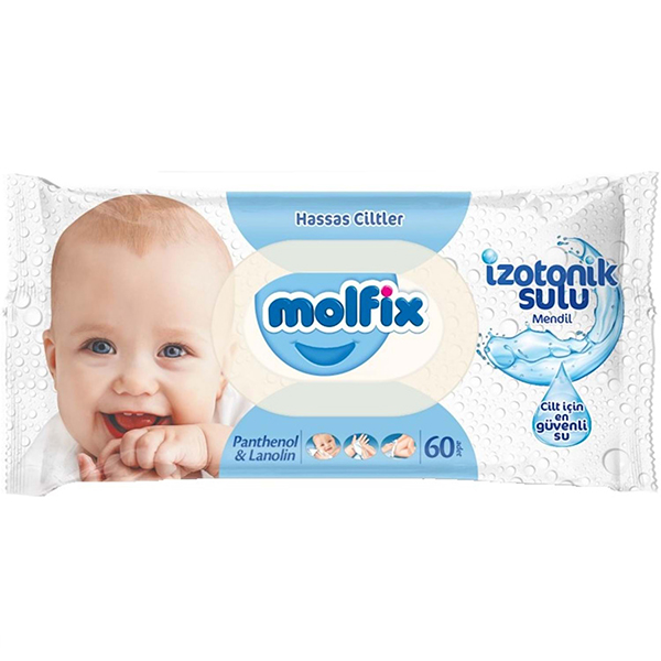 Molfix İzotonik Hassas Ciltler Islak Havlu 60lı