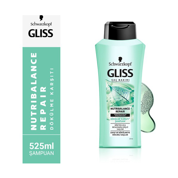 Gliss Şampuan Nutribalance Dökülme Karşıtı 500 ML 8690572796382