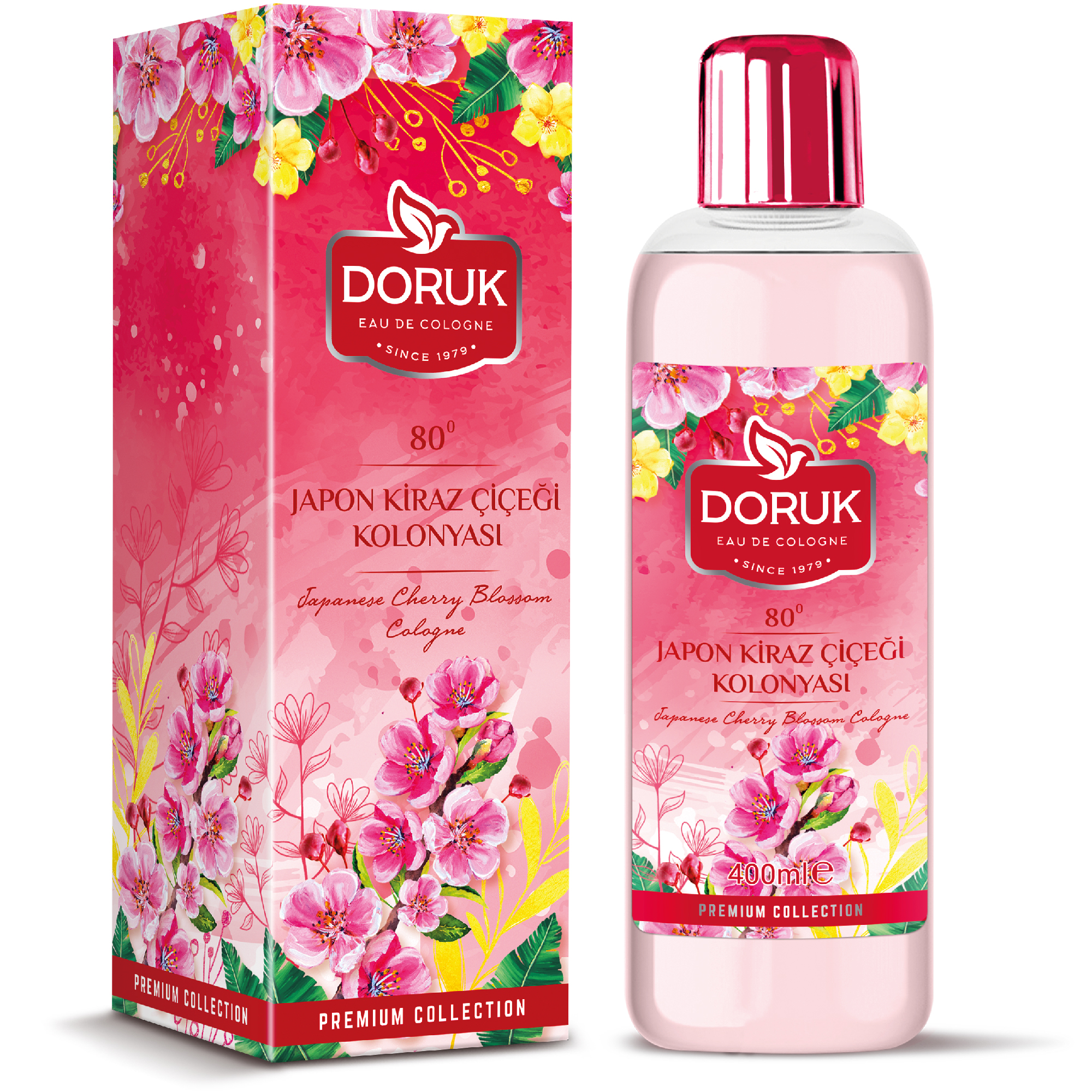 Doruk Japon Kiraz Çiçeği Kolonyası 400 ML 80 Derece