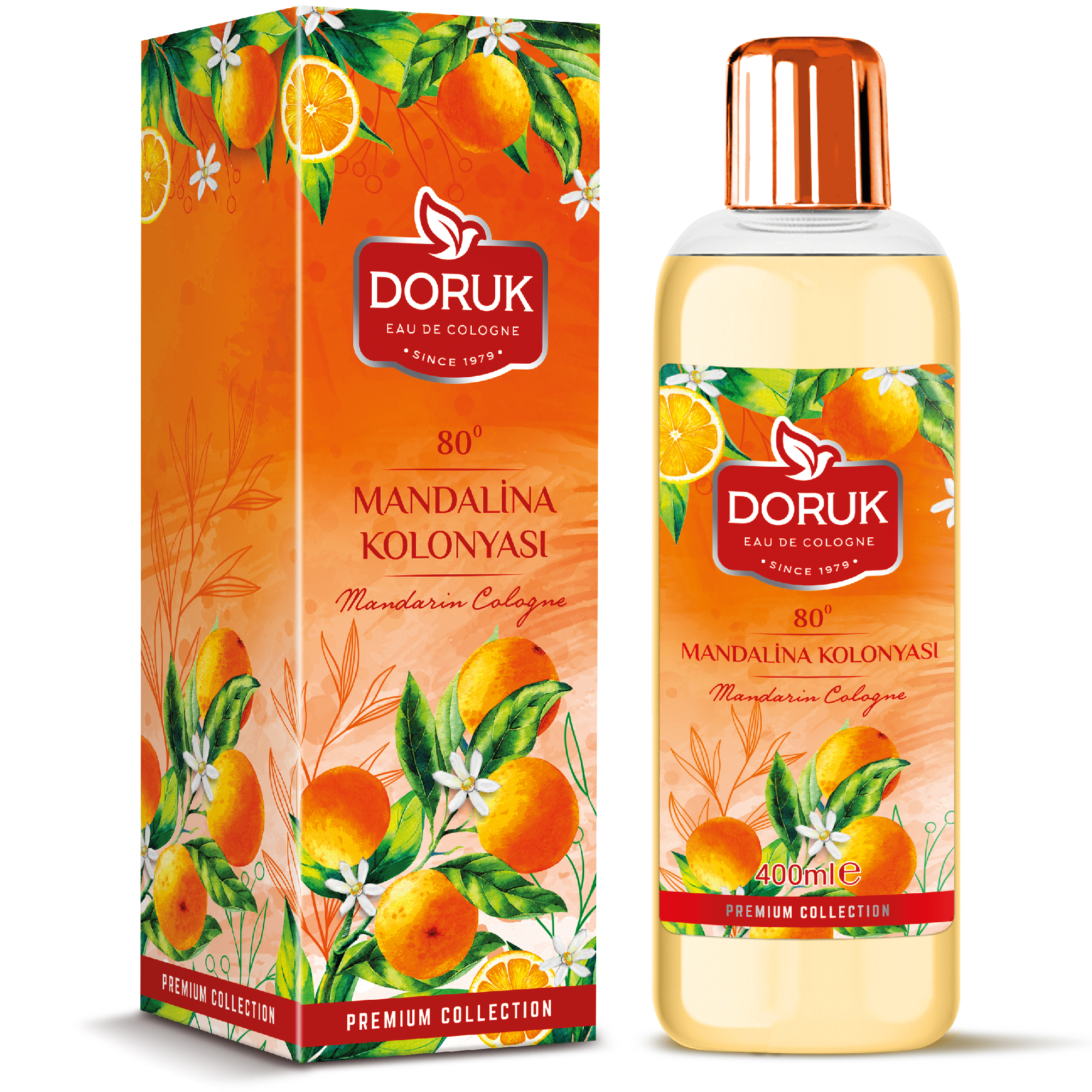 Doruk Mandalina Kolonyası 400 ML 80 Derece