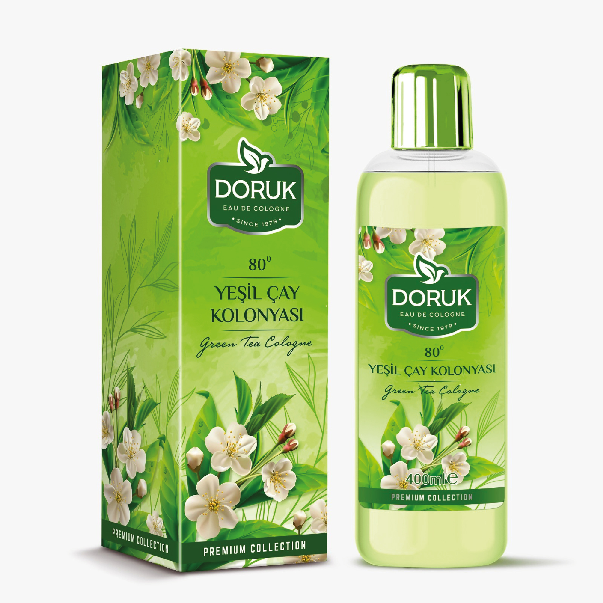 Doruk Yeşil Çay Kolonyası 400 ML 80 Derece