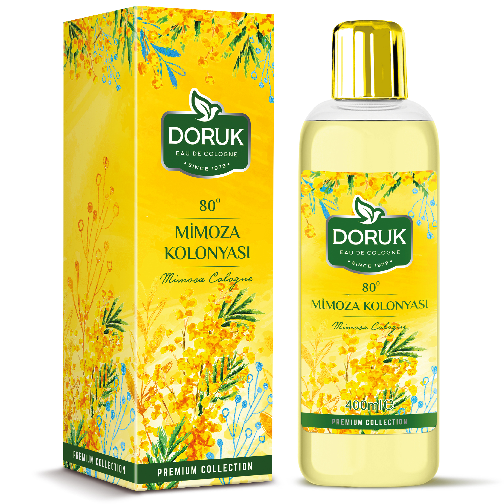 Doruk Mimoza Kolonyası 400 ML 80 Derece