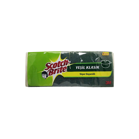 Scotch Brite Yeşil Klasik Bulaşık Süngeri 8li