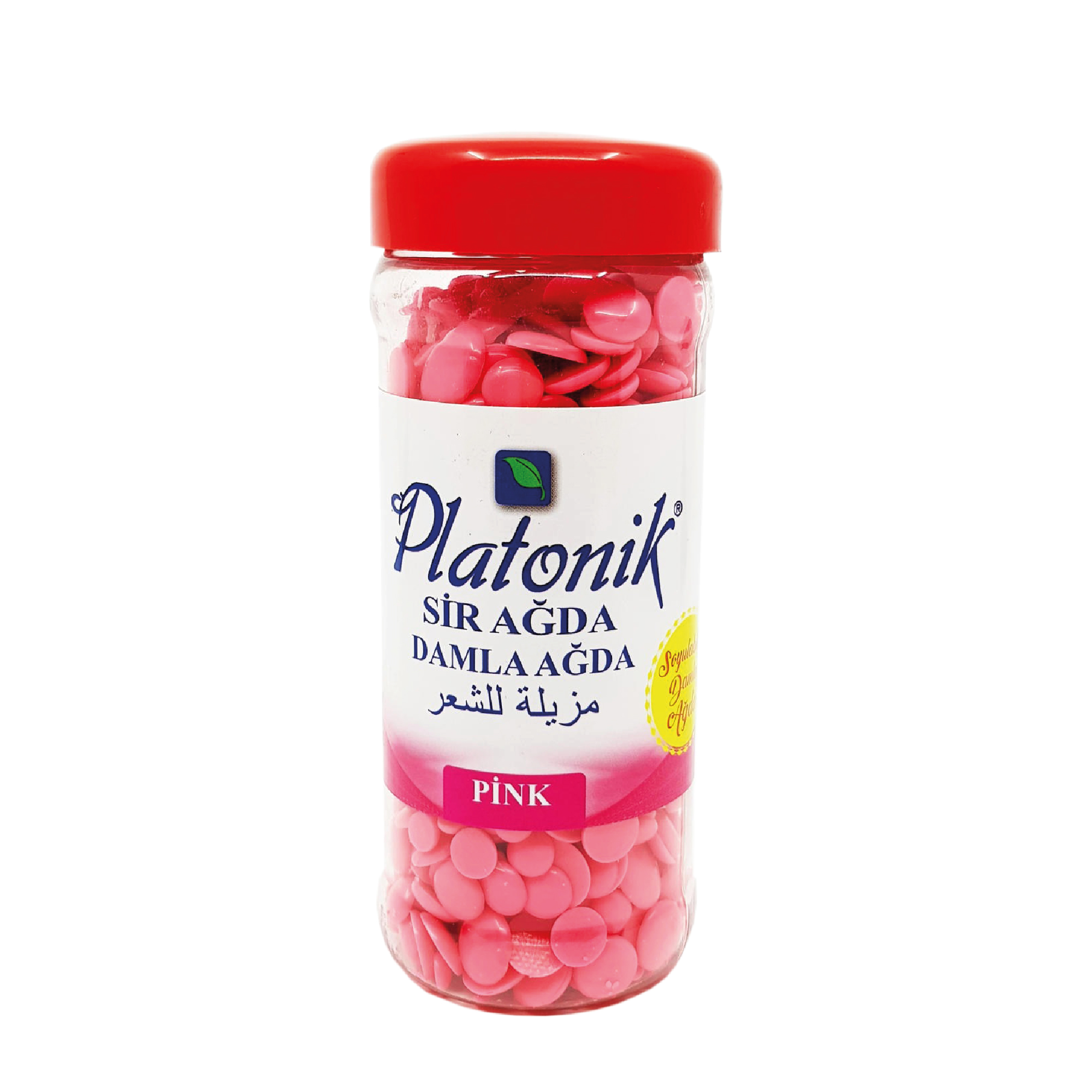 Platonik Boncuk Damla Sir Ağda Soyulabilir Pink Pudralı 250 gr