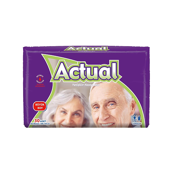 Actual Yetişkin Hasta Bezi Large 30Lu 8697512322878