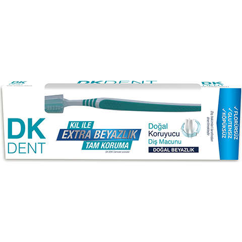 Dermokil Dk Dent Diş Macunu 75ml Fırça Hediyeli Klasik Doğal Beyazlık