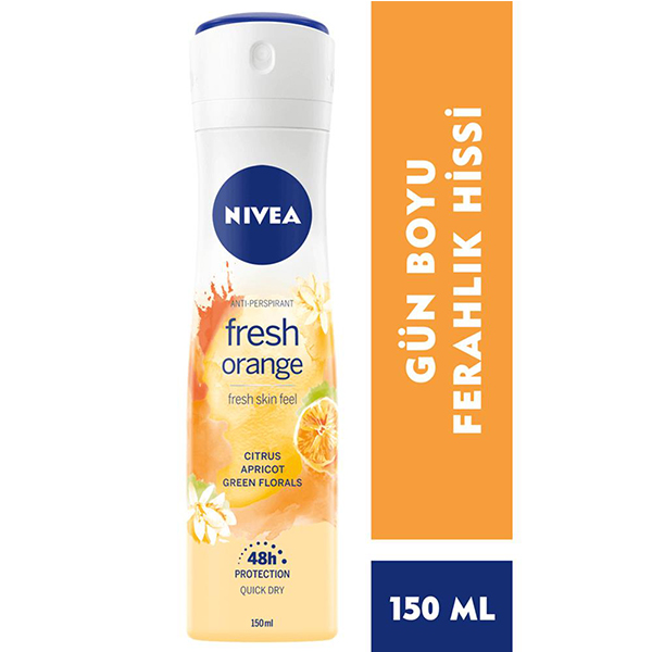 Nivea Kadın Deodorant Fresh Senses Orange 150 Ml
