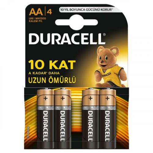 Duracell Alkalin AA Kalem Pil 4'lü Paket 5000394148772
