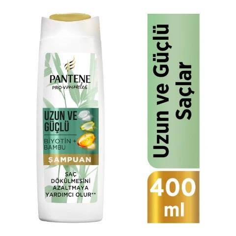 Pantene Şampuan Uzun ve Güçlü Bambu ve Biyotinli 400ml