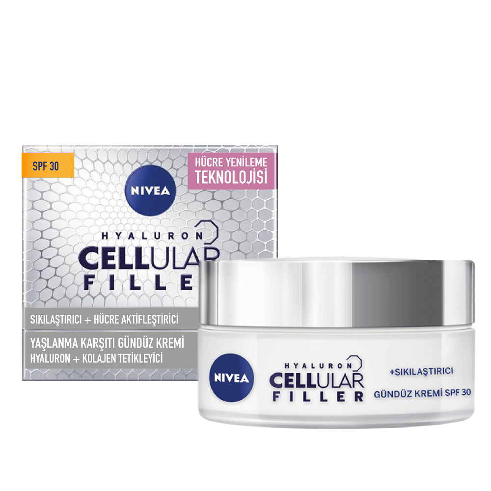 Nivea Hyaluron Cellular Fıller + Sıkılaştırıcı Yaşlanma Karşıtı Gündüz Kremi Spf 30 50 ml