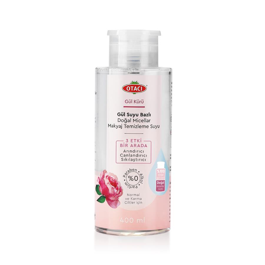 Gül Kürü Gül Suyu Bazlı Doğal Micellar Makyaj Temizleme Suyu 400 ml